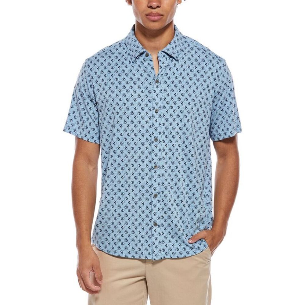 Scotch & Soda Mens  Knit Shirt, Blue